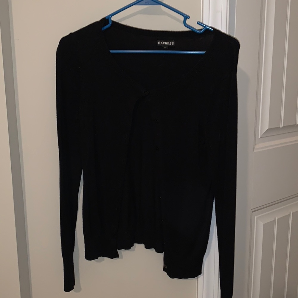Black Express Cardigan